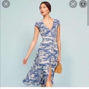 Reformation Wellfleet Dress in Naked Lunch